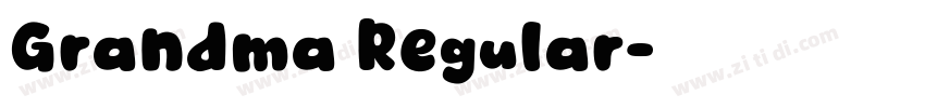 Grandma Regular字体转换